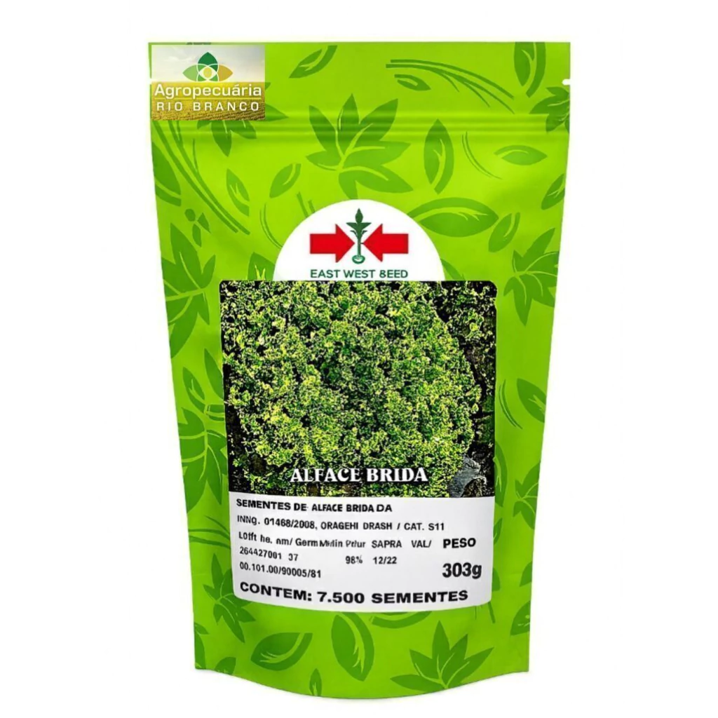 [SEM-00226] Semente de Alface Crespa Brida Hortec 1kg – Alta Resistência e Ciclo Rápido
